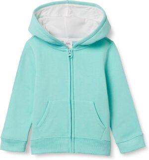 Amazon Essentials Girls and Toddlers' Fleece Zip-Up Hoodie Sweatshirt