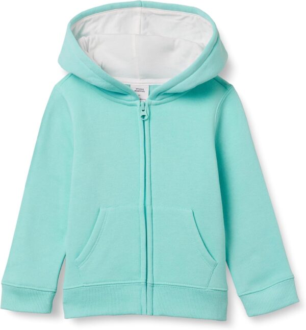 Amazon Essentials Girls and Toddlers' Fleece Zip-Up Hoodie Sweatshirt