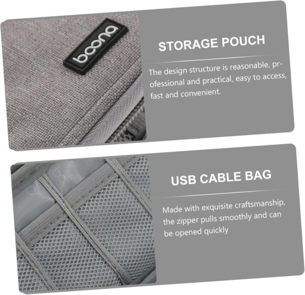 Uu USB Storage Organizer Bag for Flash Drives Earphones and Cables Portable Travel Gadget Pouch Case for Electronics Accessories Storage