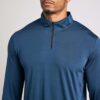 Real Essentials 3 Pack: Men's Dry-Fit Active Quarter Zip Long Sleeve Athletic Performance Pullover (Available In Big & Tall)