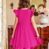 Arshiner Toddler Tutu Dress Little Girls Fluffy Summer Dresses Casual Party Tulle Sundress for Kids 2-6Y