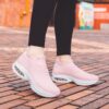 DOUSSPRT Womens Walking Shoes Sock Casual Ladies Fashion Sneakers Comfortable Slip On Air Cushion Platform