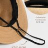 FURTALK Womens Mens Wide Brim Straw Panama Hat Fedora Summer Beach Sun Hat UPF Straw Hat for Women