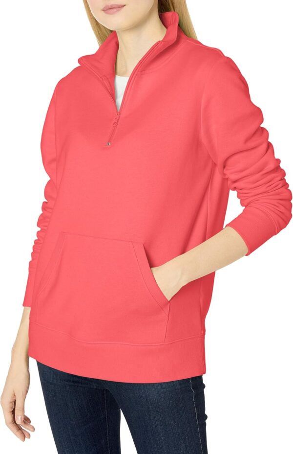 Amazon Essentials Women's Long-Sleeve Fleece Quarter-Zip Top (Available in Plus Size)