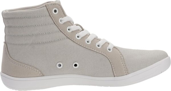 WHITIN Women's Wide High-Top Canvas Barefoot Sneakers | Minimalist Street-Ready Fit | Comfort-Forward Ankle Support