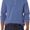 Amazon Essentials Long Sleeve Shirt for Men, Regular-Fit Henley, Available in Big & Tall