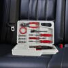 Roadside Emergency Car Kit - 30-Piece Road Trip Essentials Tool Set with Jumper Cables and Carrying Case for Car, Truck, or RV by Stalwart