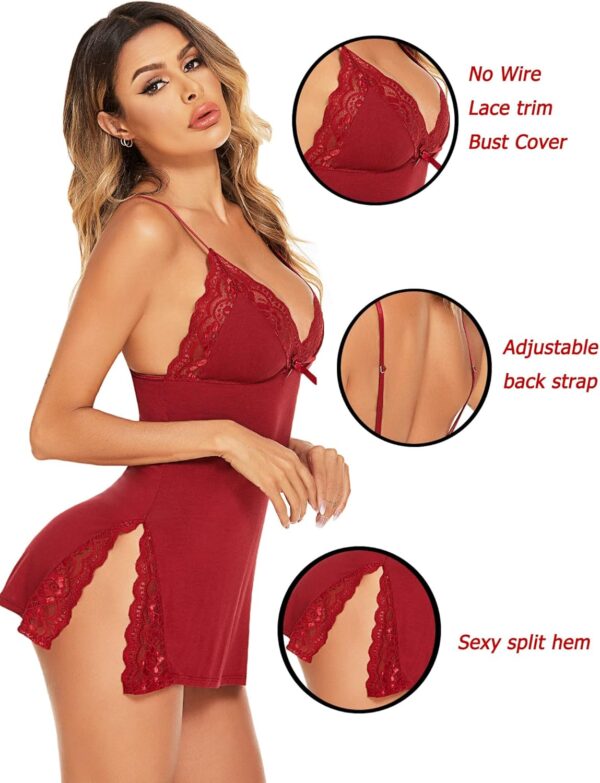 Avidlove Women's Lingerie Sexy Nightwear Spaghetti Strap Nightgown Babydoll Chemise