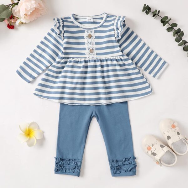 Baby Girl Clothes Toddler Girl Outfits Ruffle Shirt Pants Cute Infant Outfit Set Baby Girl Fall Winter Clothes