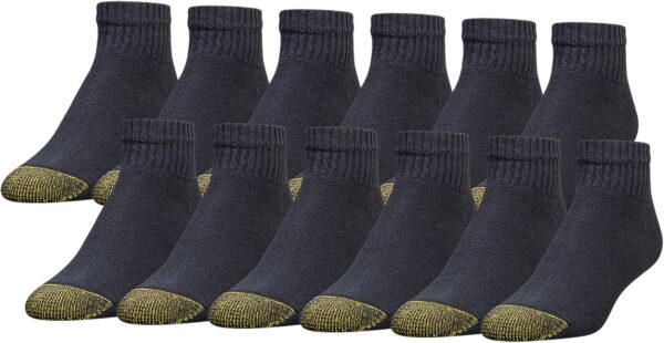 GOLDTOE Mens's 656p Cotton Ankle Athletic Socks, Multipairs