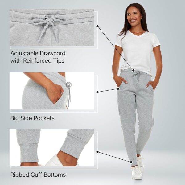 BottomLine 3 Pack Sweatpants Women, Comfortable Womens Sweatpants, Fleece Womens Joggers (Available in Plus)