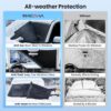 REEVAA 2025 Upgraded Car Windshield Cover for Ice & Snow [All-Weather Protection] Magnetic Fit Weatherproof Frost Cover, Car Winter Accessories, Fit for SUVs, Trucks, Cars - Medium (69''x48'')