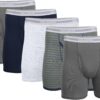 Gildan Mens Underwear Boxer Briefs, Multipack