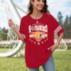 Football Shirts for Women Oversized: Game Day Football Season Football Lovers Fans Short Sleeve Graphic Tee Top