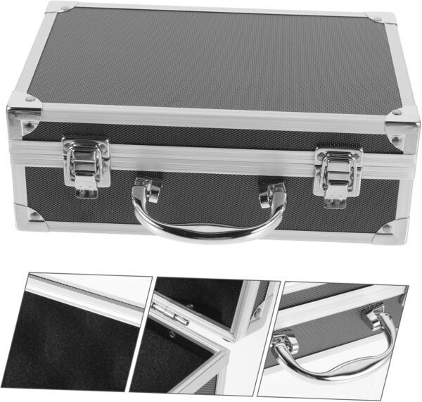 DOITOOL Multifunctional Handheld Aluminium Alloy Toolbox Portable Handle Tools Case for Electronics Gadgets and Small Equipment Compact Size Ideal for DIY and