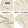 COOFANDY Men's 2 Pieces Shirt Sets Short Sleeve Casual Button Down Hippie T-Shirts Shorts Sets Summer Fashion Beach Outfits