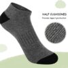 Comfoex 10 Pairs Boys Socks 4-6 6-8 8-10 Years Old Low Cut Ankle Athletic Socks For Kids Short Half Cushioned Socks