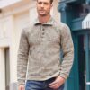 COOFANDY Men's Casual Slim Fit Pullover Sweater Knitted Thermal Sweatshirt