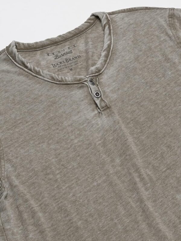 Lucky Brand Men's Venice Burnout Notch Neck Tee