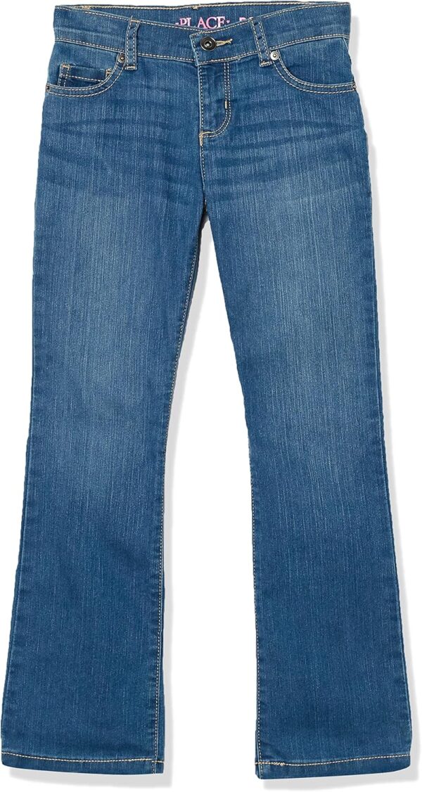 The Children's Place Girls' Basic Bootcut Jeans