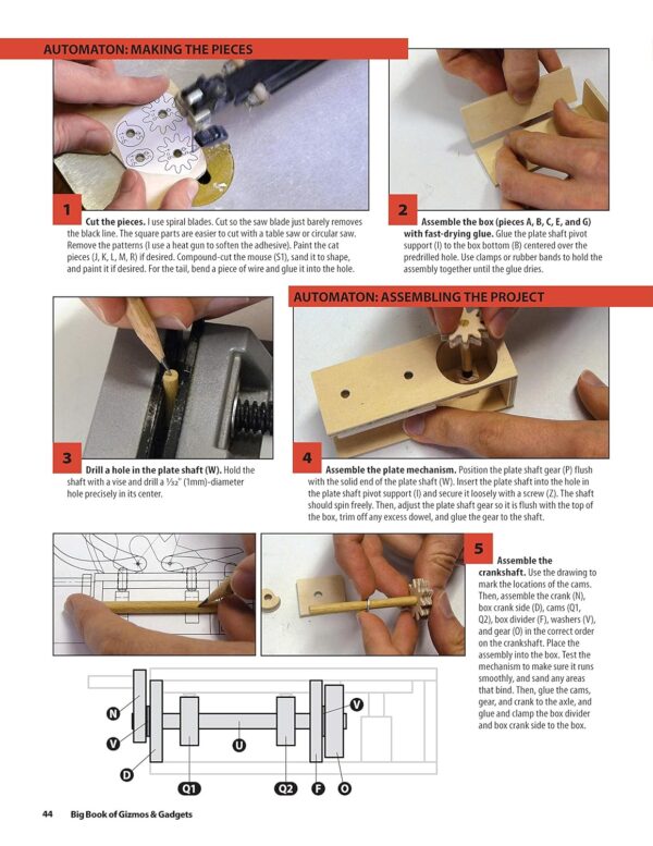 Big Book of Gizmos & Gadgets: Expert Advice and 15 All-Time Favorite Projects and Patterns (Fox Chapel Publishing) Step-by-Step Wooden Mechanical Marvels, with a Full-Size Pull-Out Pattern Pack