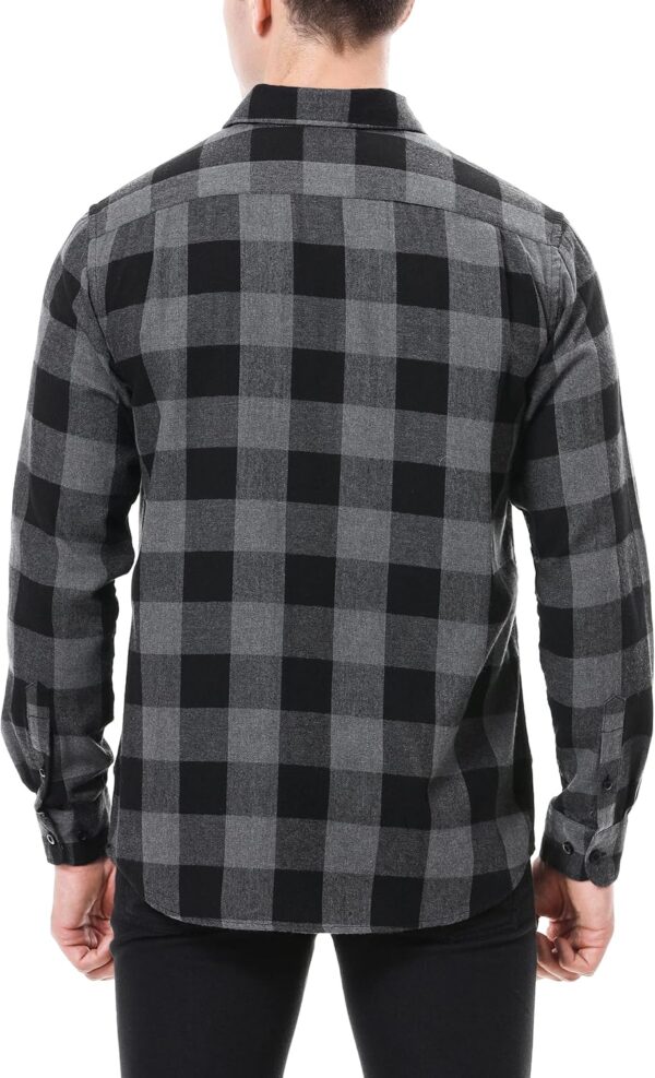 Alex Vando Mens Button Down Shirts Regular Fit Long Sleeve Casual Plaid Flannel Shirt