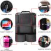 Helteko Backseat Car Organizer, Kick Mats Back Seat Protector with Touch Screen Tablet Holder, Back Seat Organizer for Kids, Travel Accessories with 9 Storage Pockets 2 Pack, Black