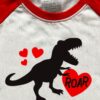 Kids Valentines Day Shirt Boys Girls Valentine's Monster Truck Dinosaur Heart Graphic Tees Raglan Toddler Long Sleeve Tops