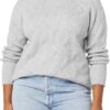 Amazon Essentials Women's Winter Sweater, Soft Touch Funnel Neck Cable Knit