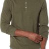 Amazon Essentials Men's Slim-Fit Long-Sleeve Henley Shirt