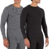 Fruit of the Loom Men's Recycled Waffle Thermal Underwear Crew Top (1 and 2 Packs)