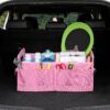 Car Trunk Organizer Car Storage Organizer Collapsible Multi Compartment Car Organizer Adjustable Straps Car Organizer for SUV