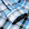 Alimens & Gentle Men's Plaid Button Down Shirts Cotton Long Sleeve Dress Shirts Regular Fit Gingham Shirts