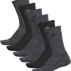 adidas Men's Athletic Cushioned Crew Socks with arch compression for a secure fit (6-Pair)