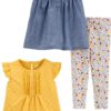 Simple Joys by Carter's baby-girls 3-piece Playwear Set