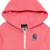 Carhartt Girls' Long-Sleeve Half-Zip Hooded Sweatshirt