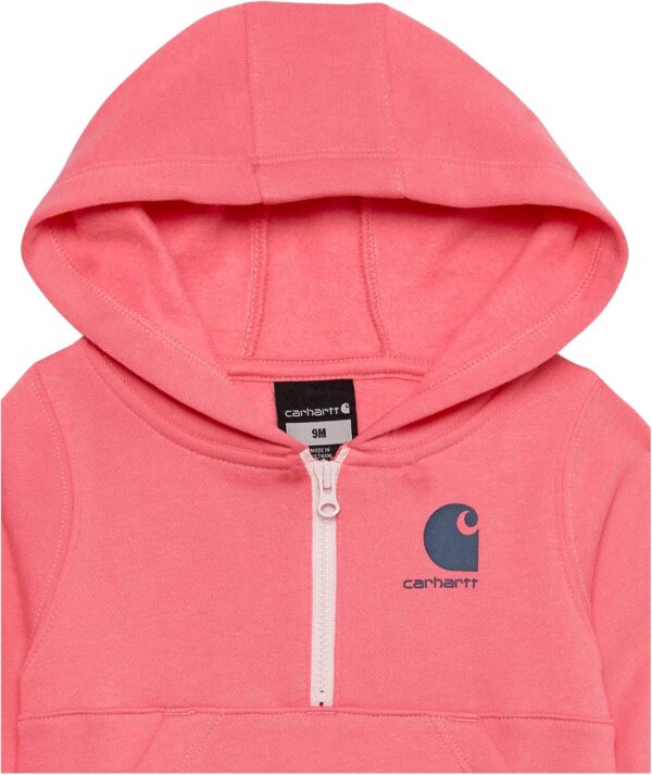 Carhartt Girls' Long-Sleeve Half-Zip Hooded Sweatshirt