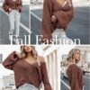 PRETTYGARDEN Women's Chunky Knit Open Front Sweater Long Sleeve Button Loose Short Cardigan Outerwear Coats