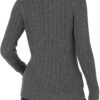 Amazon Essentials Women's Fisherman Cable Turtleneck Sweater (Available in Plus Size)