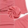 LecGee Kid Girl Summer Hoodie Sets Ribbed Knit Short Sleeve Sweatshirt Legging Pants 2 Piece Outfit Tracksuits Sweatsuit