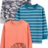 Simple Joys by Carter's Boys' 3-Pack Long Sleeve Shirts