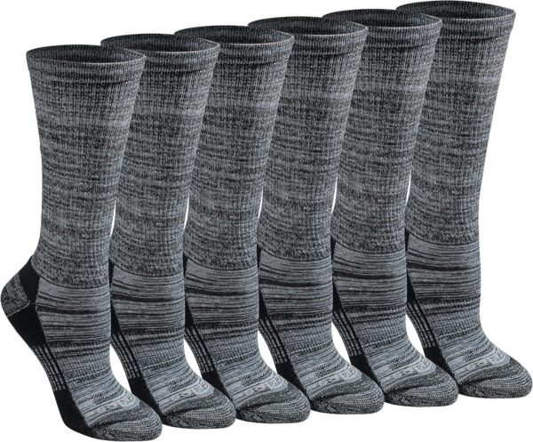 Dickies Women's Dri-tech Fashion Moisture Control Crew Socks, Available in S-XL (5, 6, 12 Pairs)