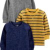 Simple Joys by Carter's Boys' 3-Pack Thermal Long Sleeve Shirts