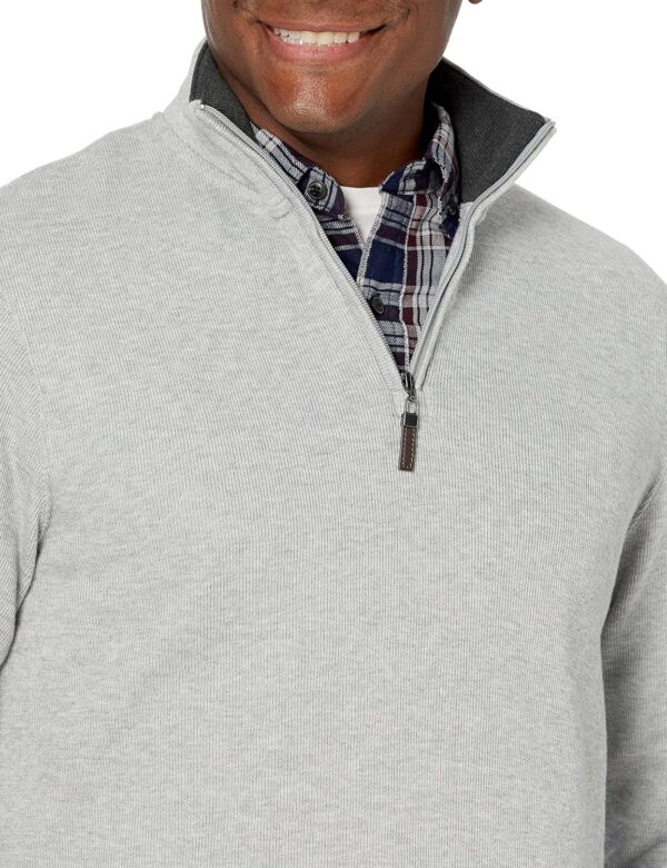 Amazon Essentials Men's Quarter-Zip French Rib Sweater